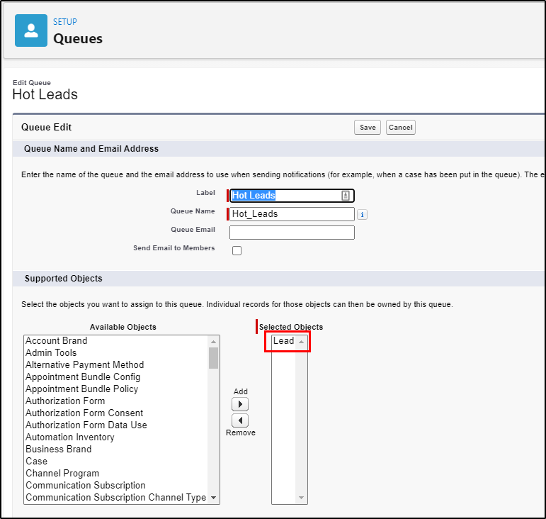 Lead Assignment with Flow - define queues