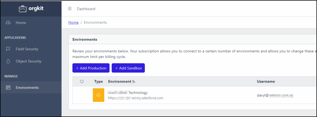 Orgkit Review configuration