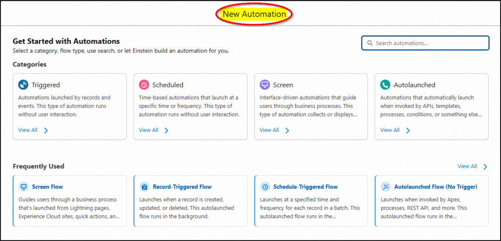 new automation experience